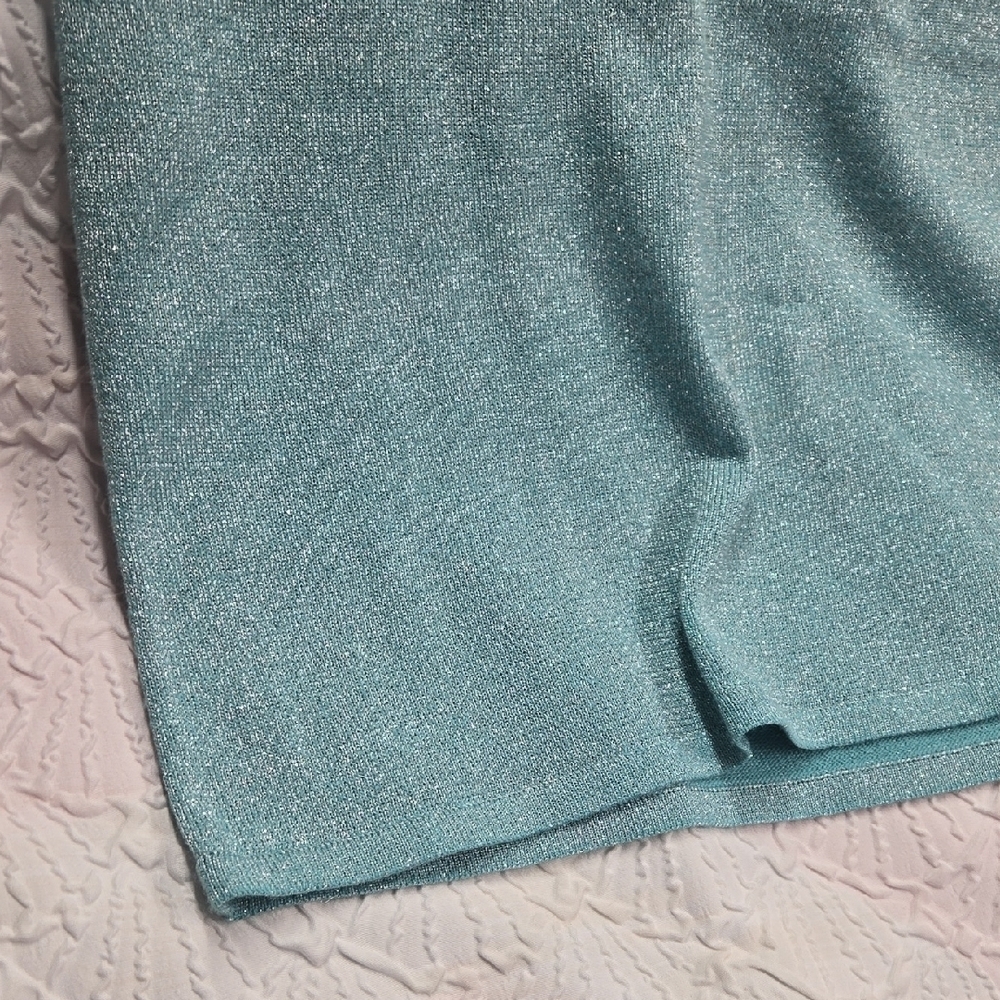 Susan Graver Sparkling Teal Tank Top - Picture 5 of 6